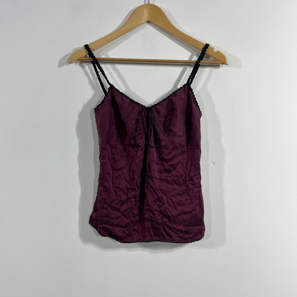 Express Y2K Babydoll Silk Indie Fairy Grunge Cami Lace Trim Size XS Coquette 90s